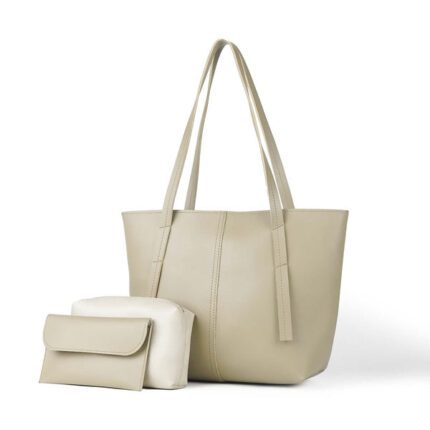 Velvet Tot Bag Double Strap Sandstone