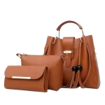 ALEXA 3 pcs Bag Set Chestnut Brown